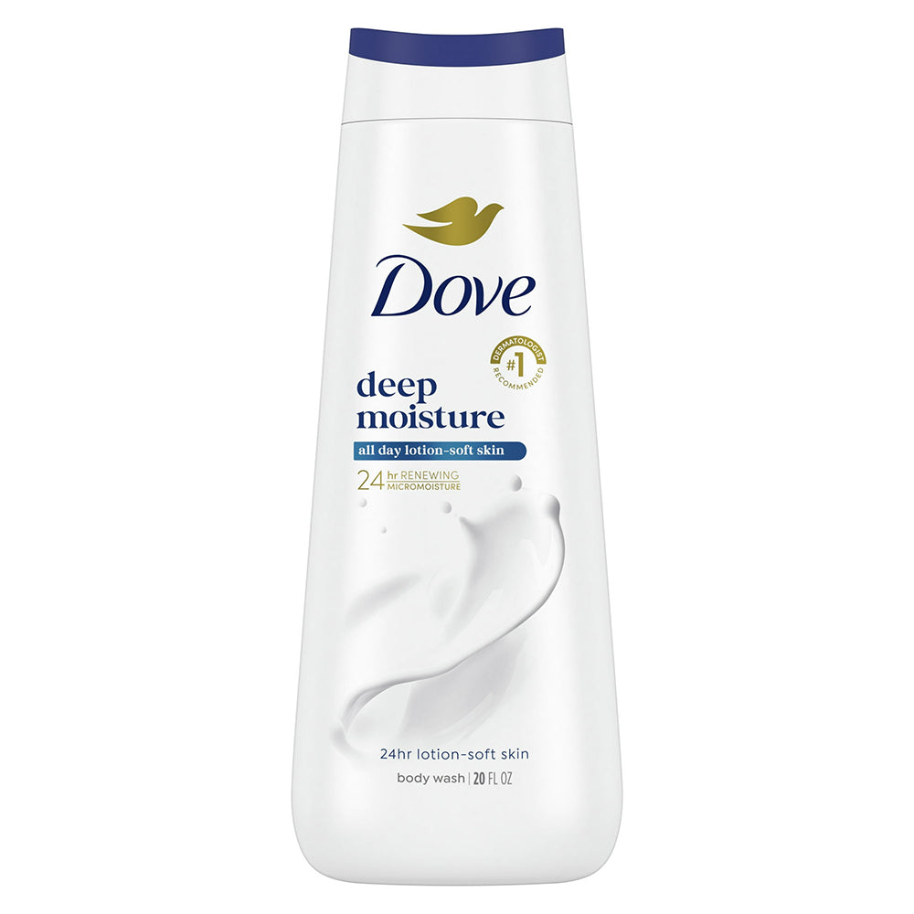 Dove Deep Moisture Body Wash Hydrates and Softens Skin 20Oz (591ml)