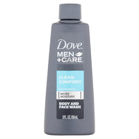 Dove Men And Care Clean Comfort Body and Face Wash, 3 Oz