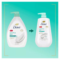 Dove Sensitive Skin Body Wash Pump Hypoallergenic and Sulfate Free, 30.6 Oz