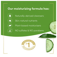 Dove Refreshing Long Lasting Gentle Body Wash, Cucumber and Green Tea, 30.6 Oz