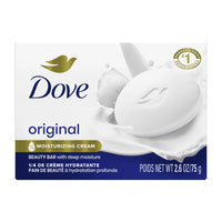 Dove White Bar Soap With Skin Moisturizing Cream, 2.6 Oz