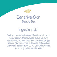 Dove Sensitive Skin Unscented Hypoallergenic Beauty Bar Soap, 2 Ea, 3.75 Oz