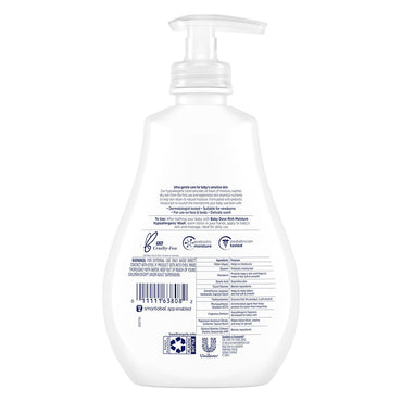 Dove Baby Rich Moisture Hypoallergenic Lotion, 13 Oz