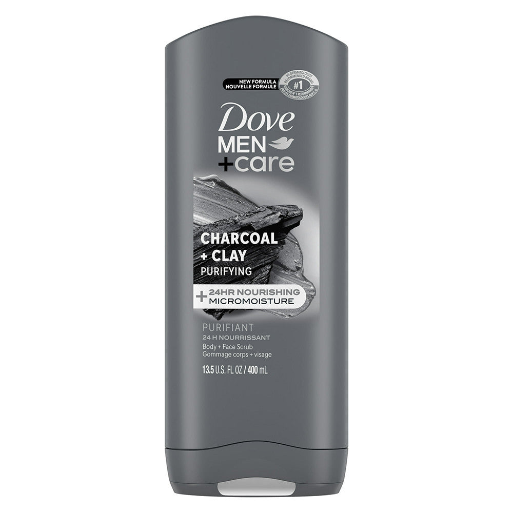 Dove Men+Care Elements Body Wash Charcoal And Clay, 13.5 oz