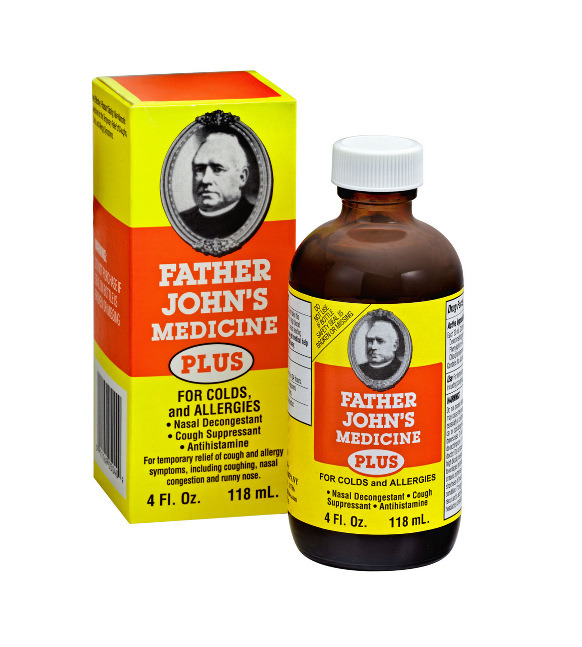 Father Johns Medicine Plus Liquid For Cold And Allergies, 4 Oz