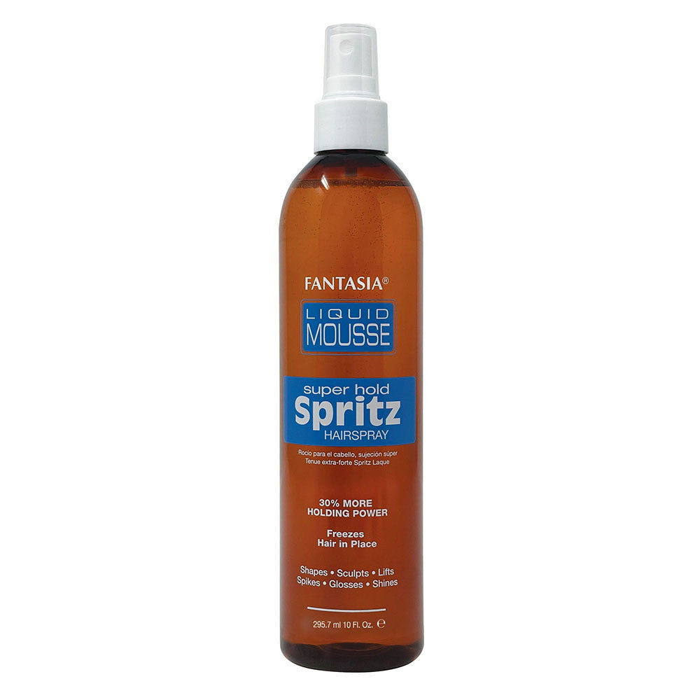 Fantasia Liquid Mousse Super Hold Spritz Hair Spray, 10 Oz