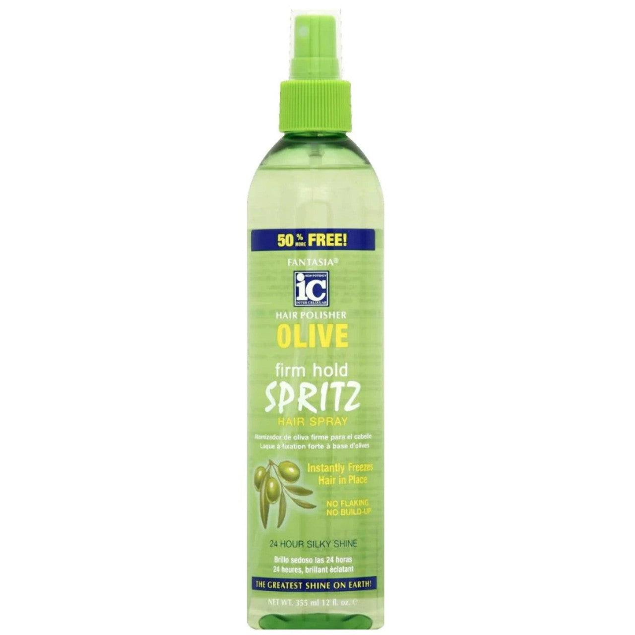 Fantasia Firm Hold Polisher Olive Spritz Hair Spray 12 Oz