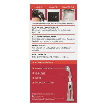 Just For Men Autostop Foolproof Hair Color Kit, Darkest Brown, 1 Ea