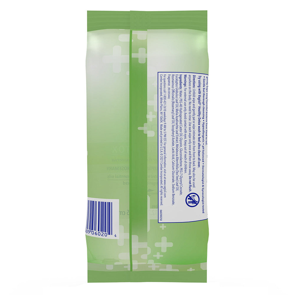 Vagisil Healthy Detox Daily Freshening Wipes, 20 Ea
