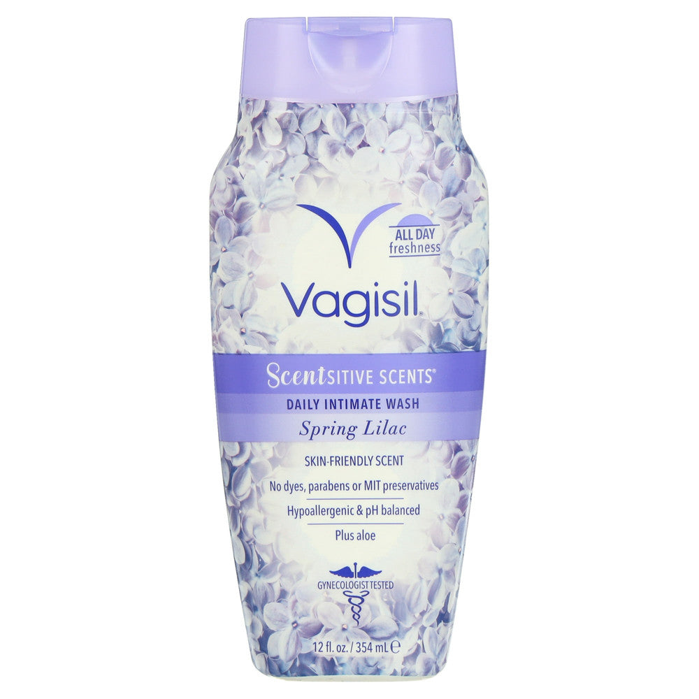 Vagisil Sensitive Scents Feminine Wash, Spring Lilac Scent, 12 Oz