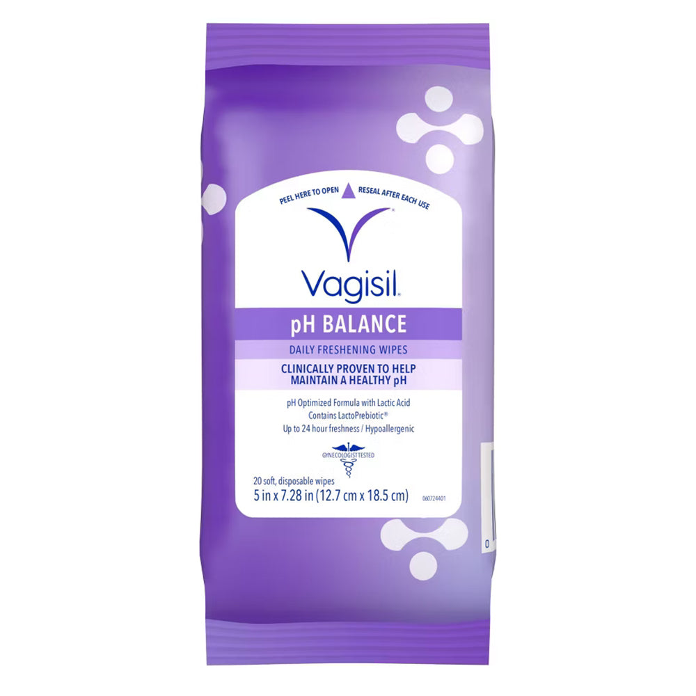 Vagisil Ph Balance Daily Freshening Wipes 20Ea