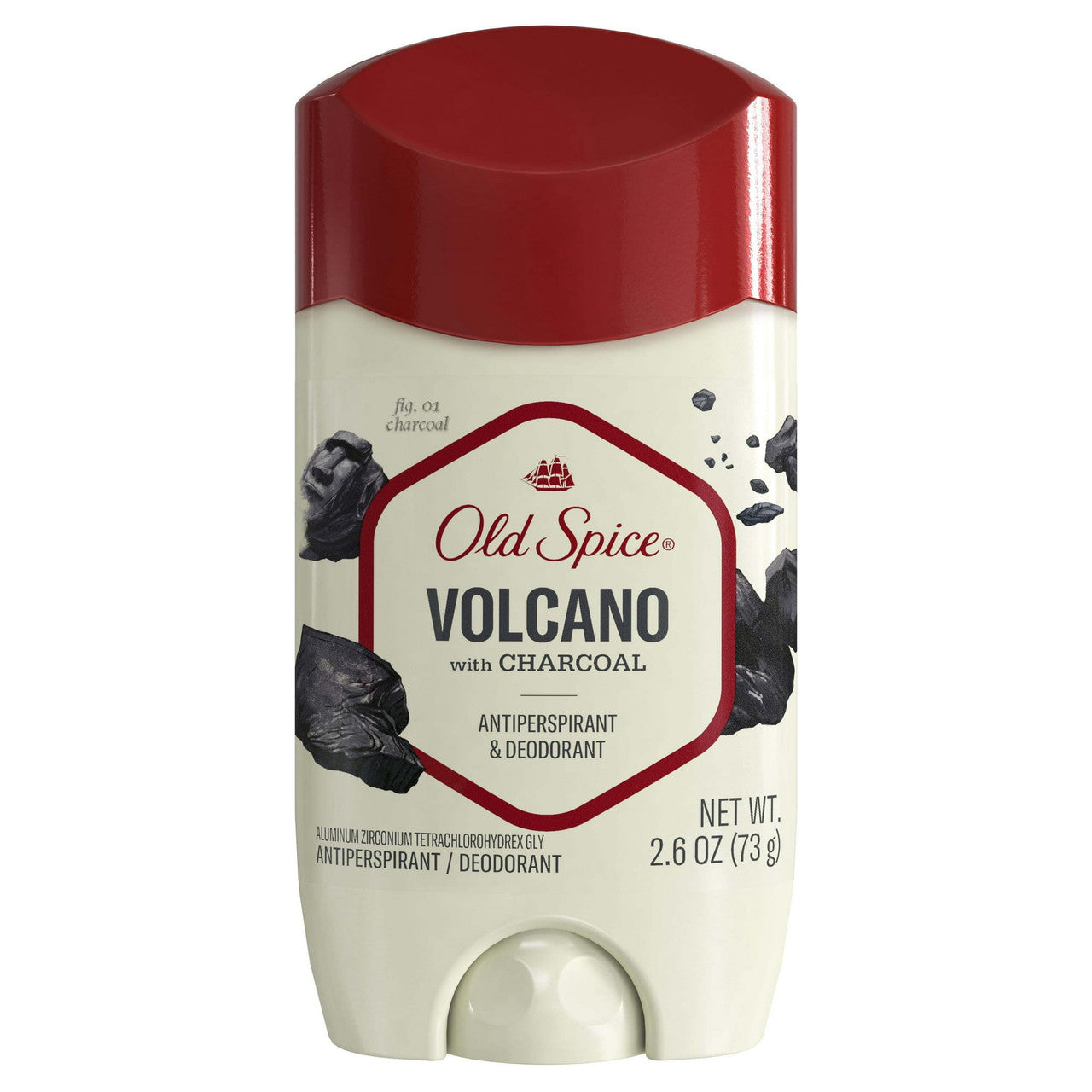 Old Spice Fresher Collection Volcano Invisible Solid Antiperspirant and Deodorant, 2.6 Oz