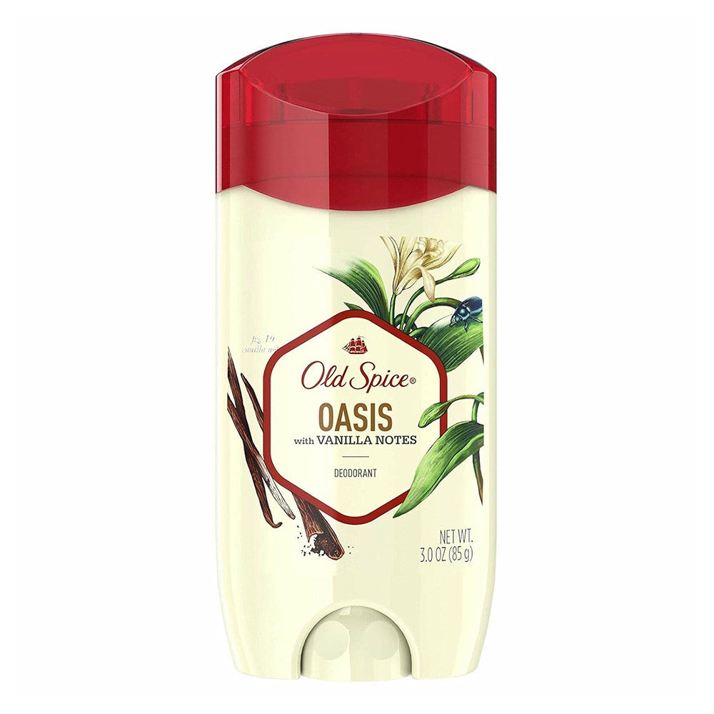 Old Spice Mens Deodorant, Oasis with Vanilla Notes, 3 Oz