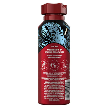 Old Spice Krakengard Mens Body Spray, 5.1 Oz