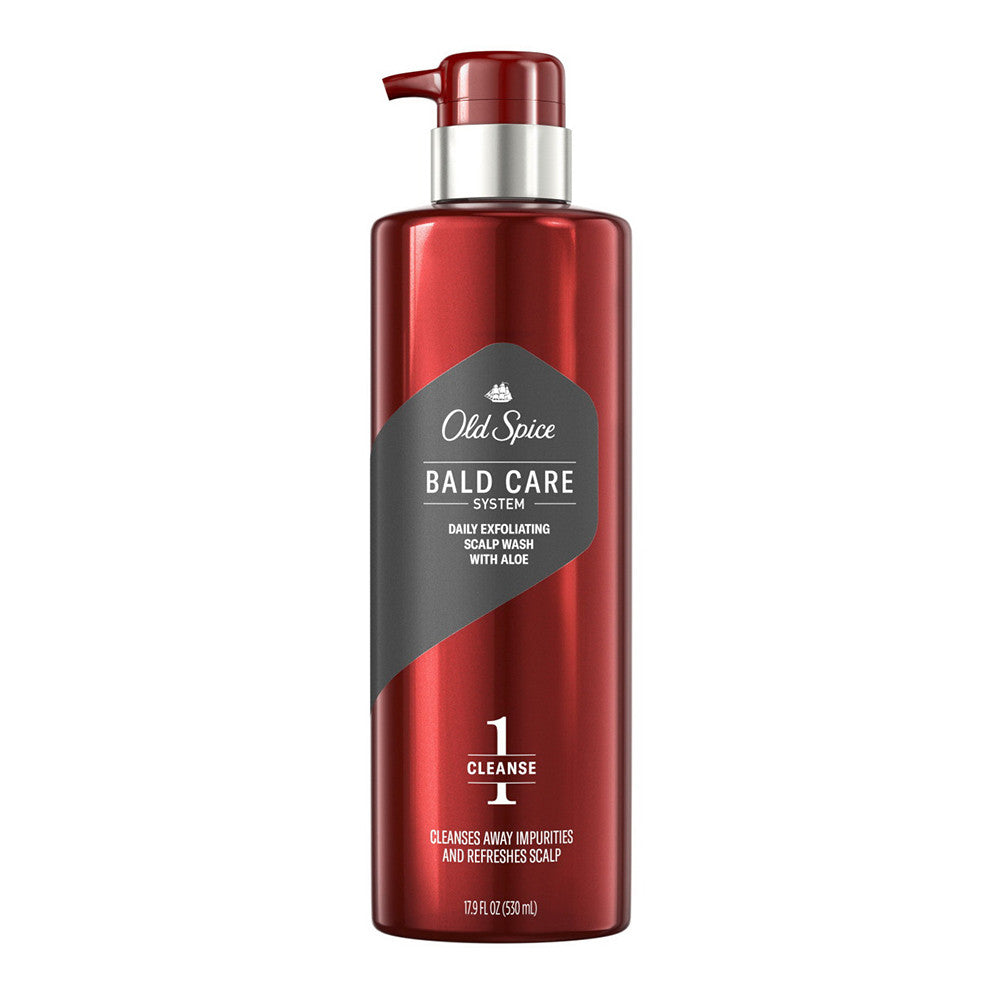 Old Spice Bald Care System Daily Exfoliating Scalp Wash, 17.9 Oz