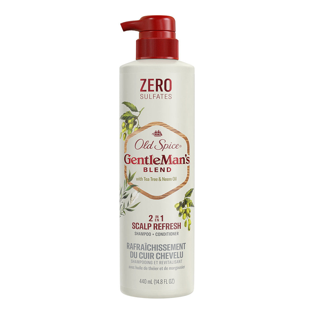 Old Spice Gentlemans Blend 2 In1 Shampoo And Conditioner Scalp Refresh, 14.8 Oz