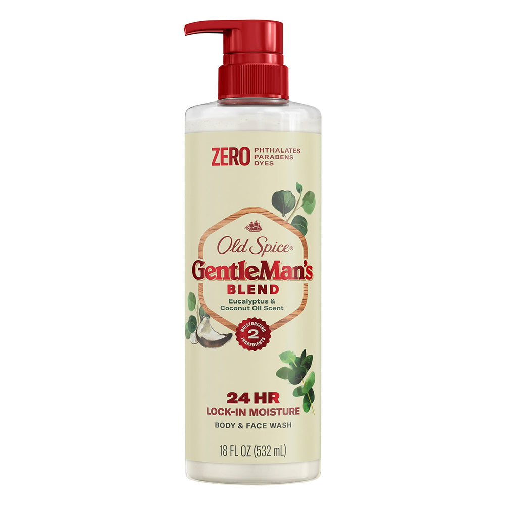 Old Spice Body Wash Gentlemans with Eucalyptus and Coconut Oil 18Oz (532ml)