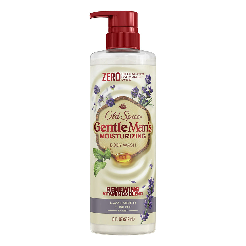 Old Spice Gentlemans Moisturizing Mens Body Wash with Lavender and Mint 18Oz (532ml)