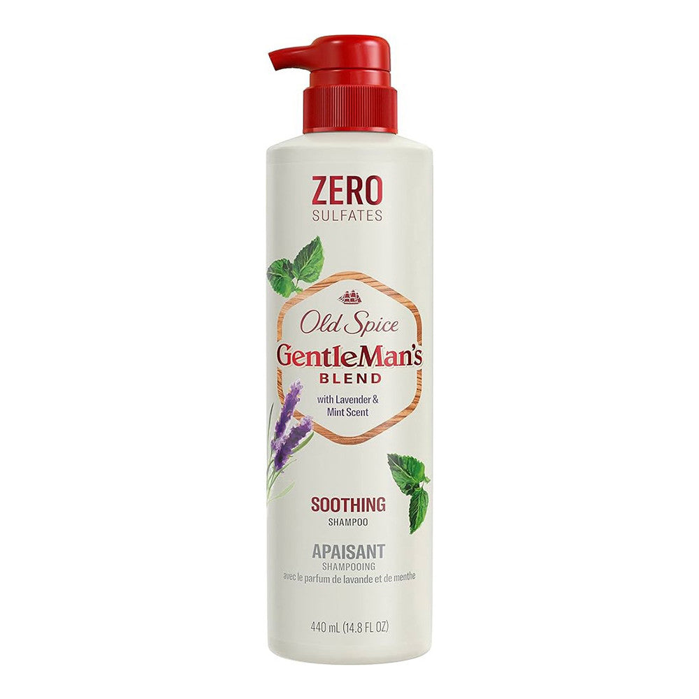 Old Spice GentleMans Blend Soothing Mens Shampoo With Lavender And Mint Scent, 14.8 Oz