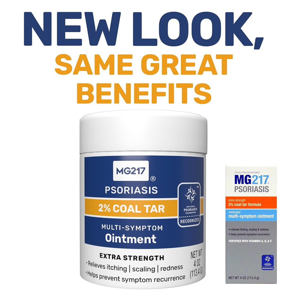 MG217 Psoriasis 2% Coal Tar Multi-Symptom Ointment, 4 Oz