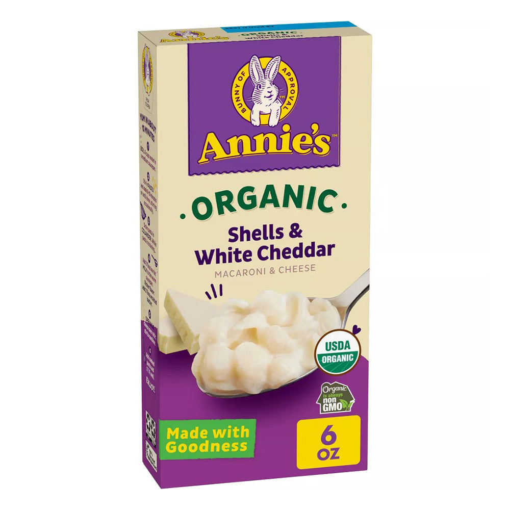 Annies Organic Shells and White Cheddar Macaroni and Cheese 6Oz (170g)