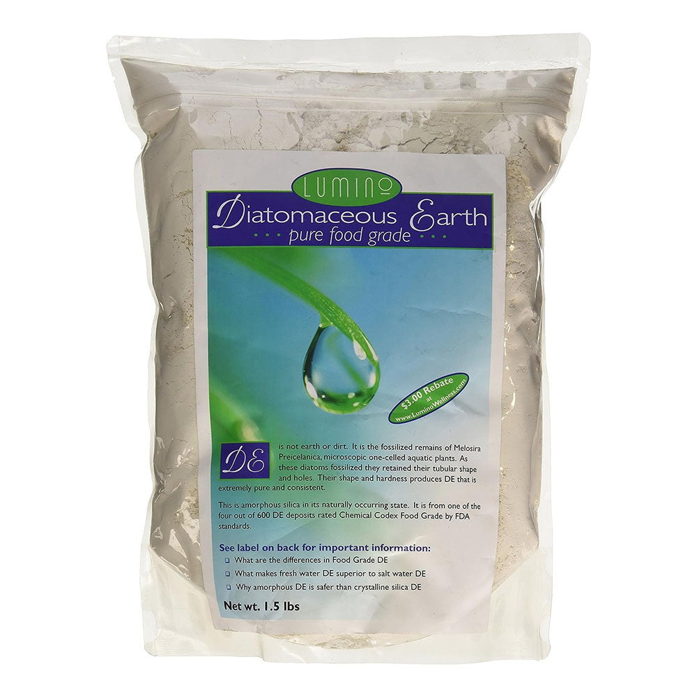 Lumino Diatomaceous Fresh Water Pure Food Grade, 20 Oz