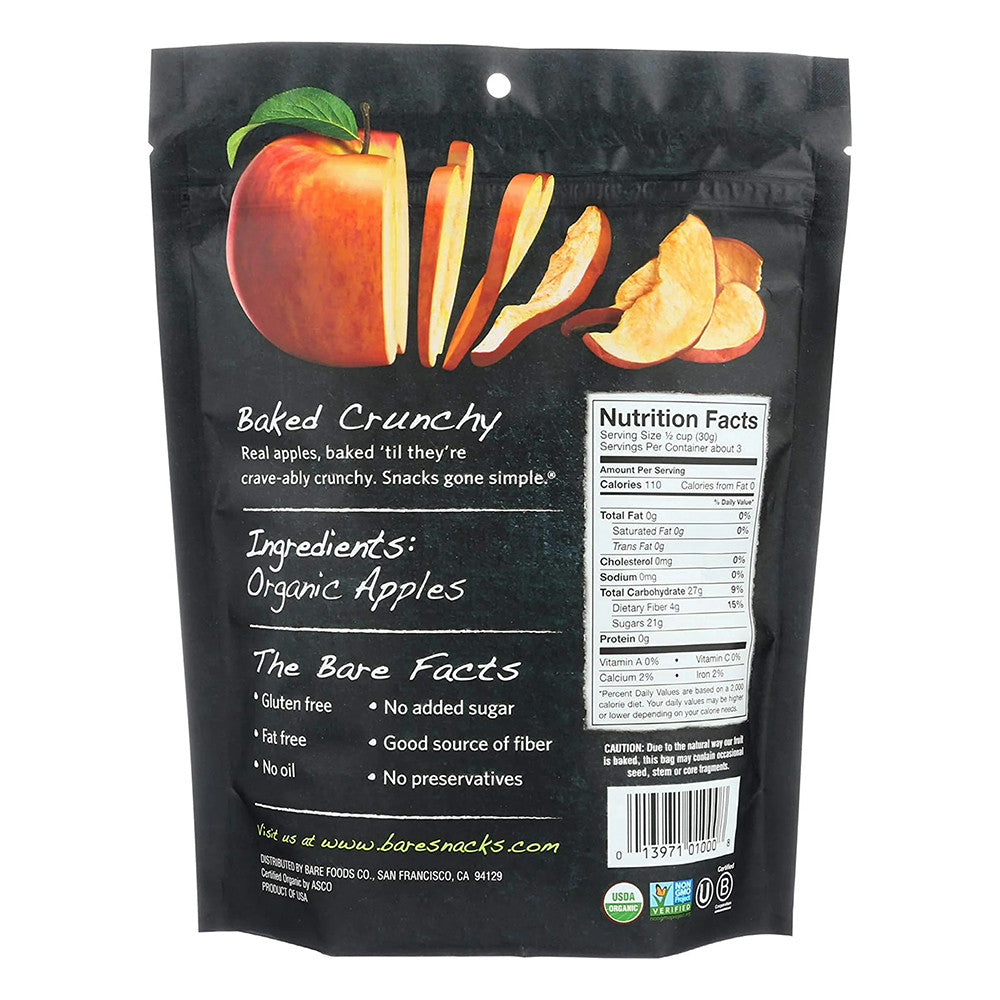 Bare Organic Fuji and Reds Apple Chips, 3 Oz