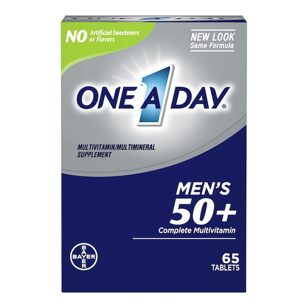 One A Day Mens 50 Plus Complete Multivitamin Capsules, 65 Ea