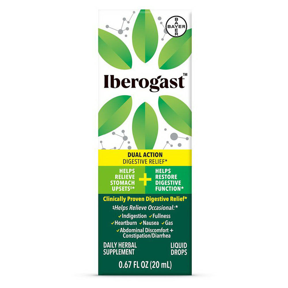 Iberogast Dual Action Digestive Relief Daily Herbal Supplement, 0.67 Oz
