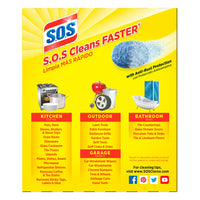 S.O.S Steel Wool Soap Scrubber Sponge Pads, 10 ct