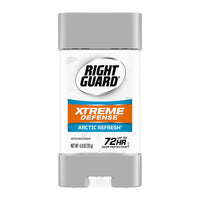 Right Guard Xtreme Defense Antiperspirant Deodorant Gel, Arctic Refresh, 4 Oz