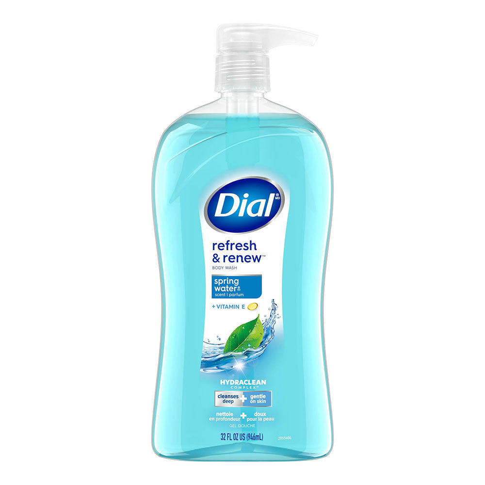 Dial Body Wash, Refresh and Renew Spring Water, 32 Oz