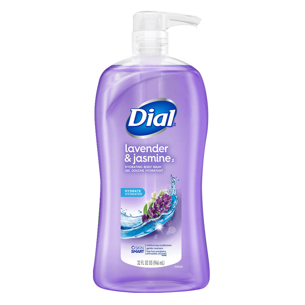 Dial Hydrating Body Wash with Lavender and Jasmine, 32 Oz