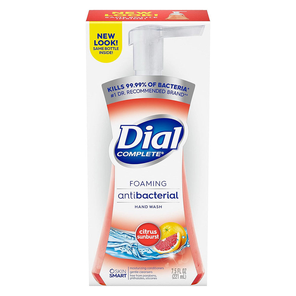 Dial Complete Antibacterial Foaming Hand Wash for Kitchen, Citrus Sunburst, 7.5 Oz