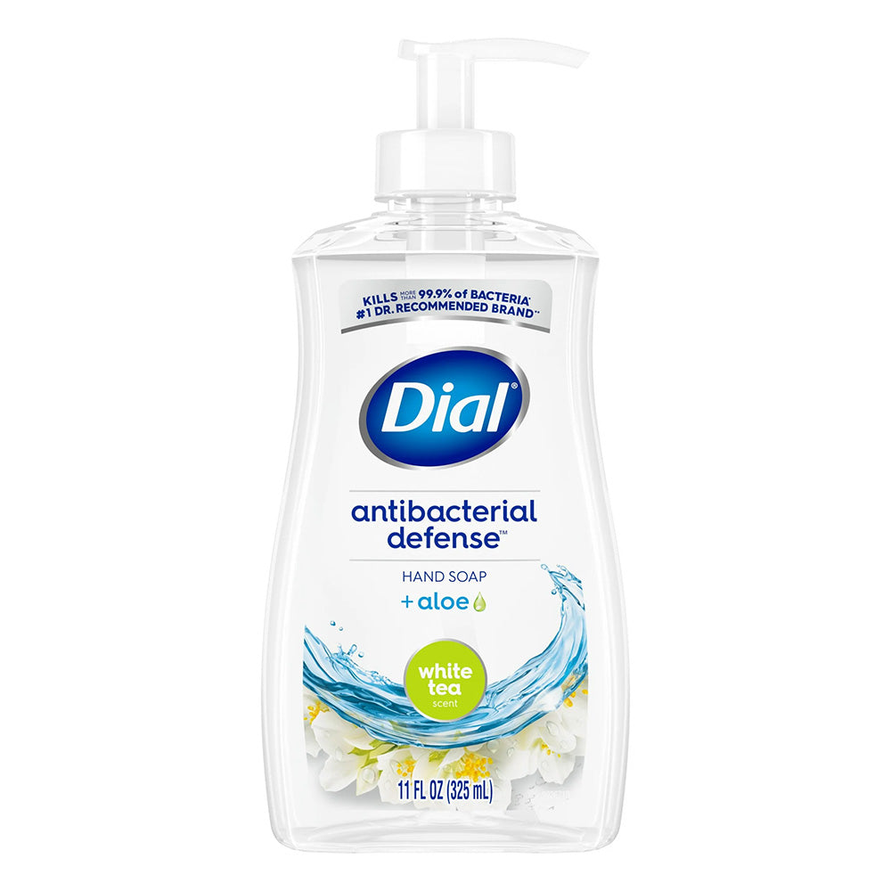 Dial Antibacterial Defense Liquid Hand Soap White Tea 11Oz (325ml)
