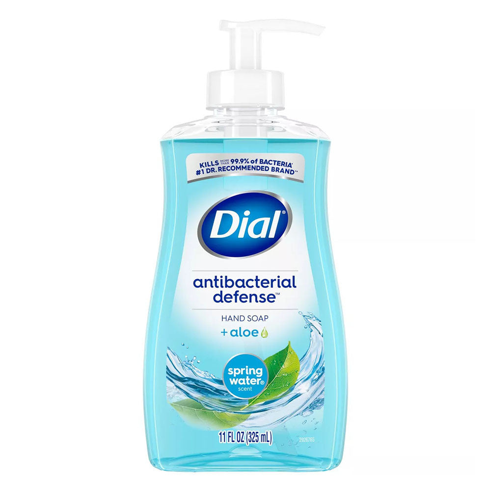 Dial Antibacterial Defense Pump Spring Water Liquid Hand Soap, 11 Oz