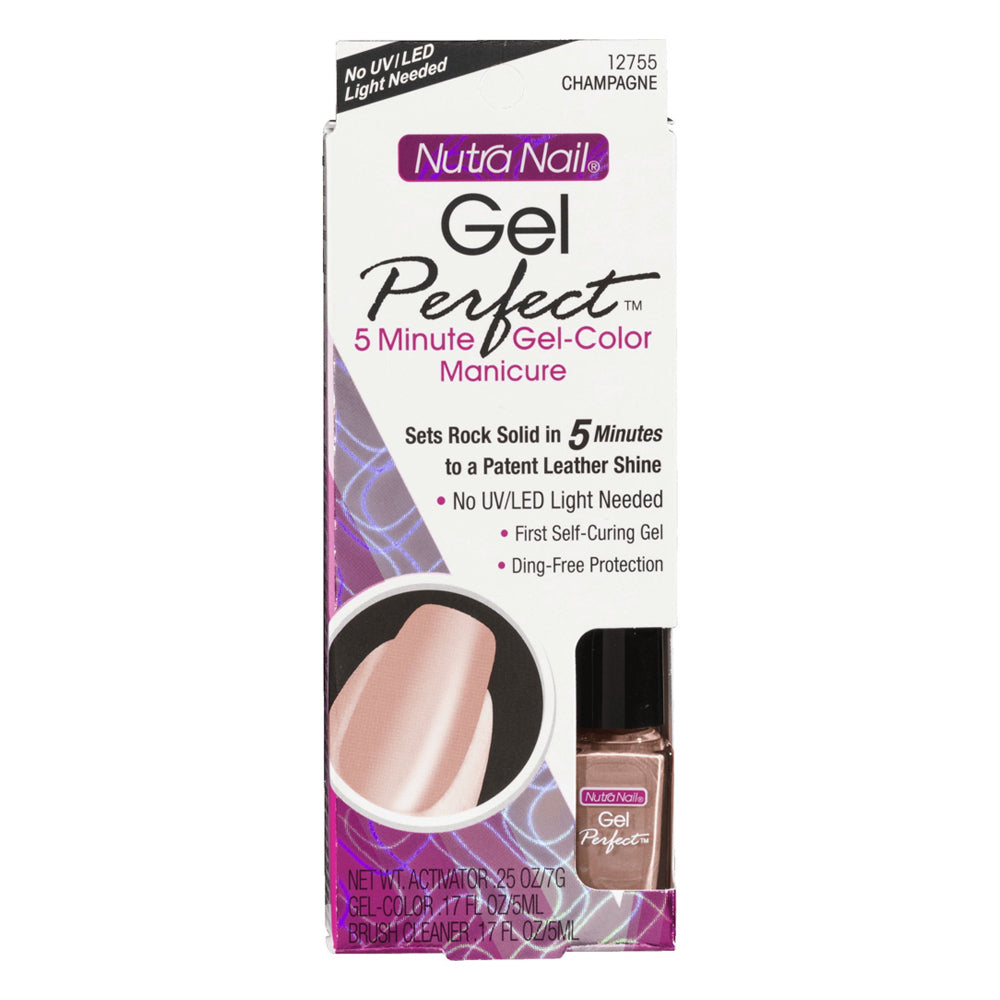 Nutra Nail Gel Perfect Uv Free Gel Color Champagne # 12755 - Kit