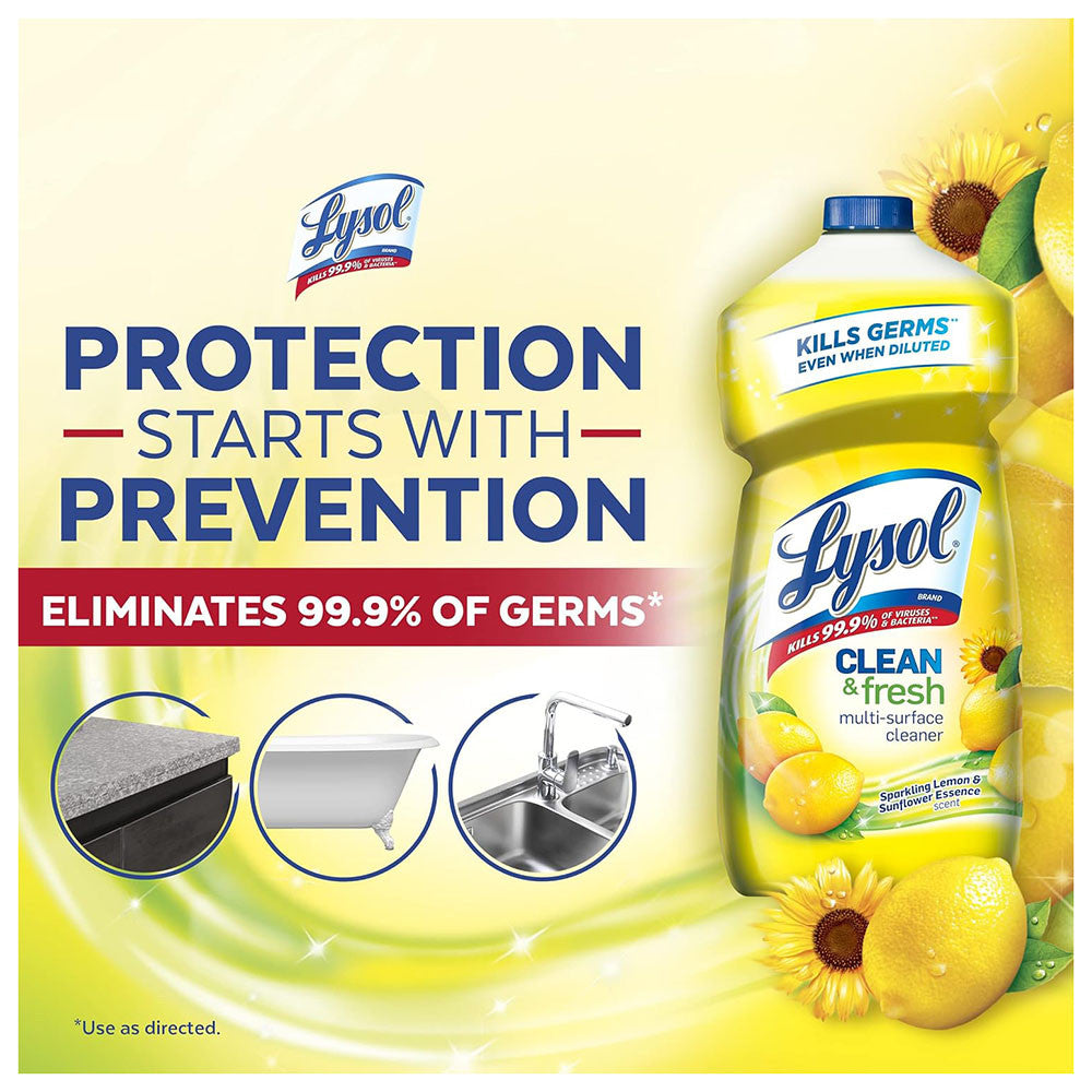 Lysol All Purpose Cleaner And Disinfecting Needs, Lemon Breeze - 40 Oz