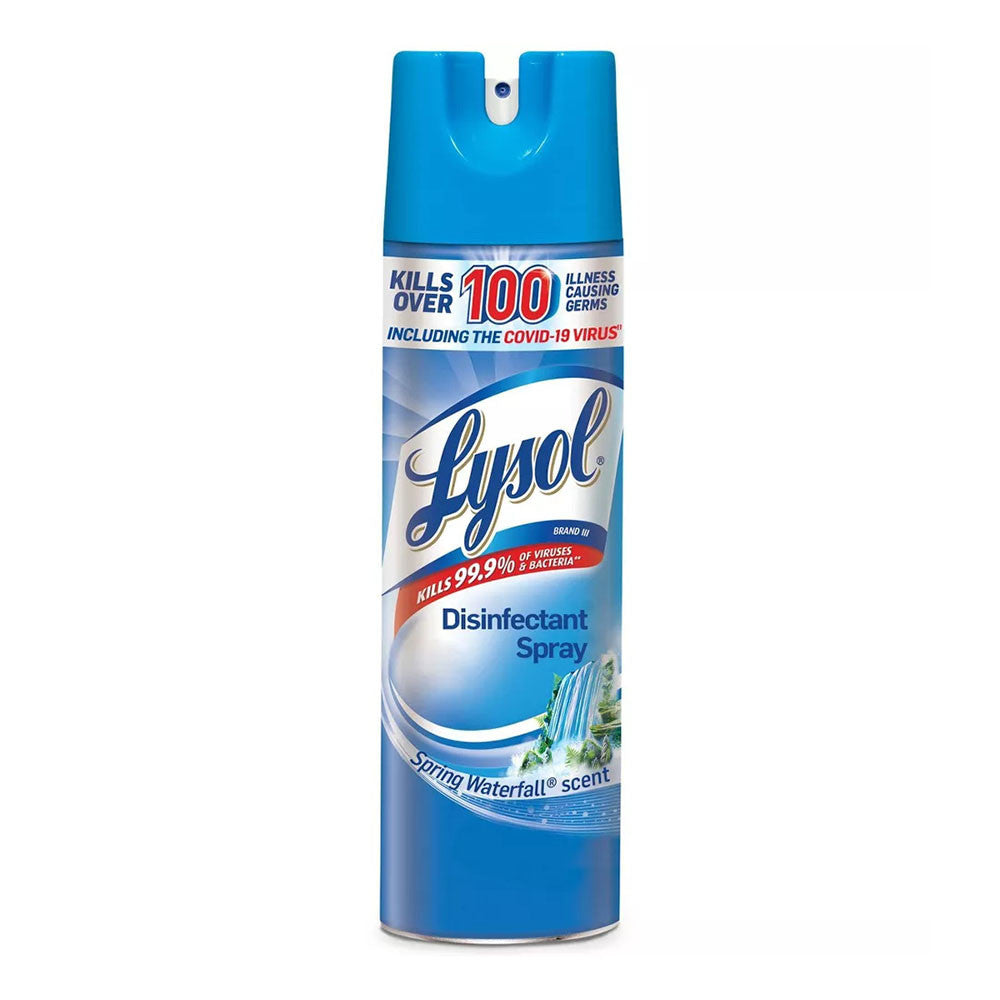 Lysol Disinfect Spray With Spring Waterfall Scent, 19 Oz