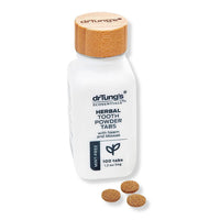 DrTungs Herbal Tooth Powder Tablets with Neam and Miswak, Mint-Free, 100 Ea