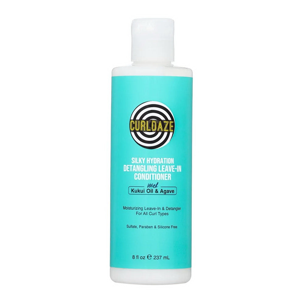 Curldaze Silky Hydration Detangling Leave In Hair Conditioner with Kukui Oil and Agave 8Oz (237ml)
