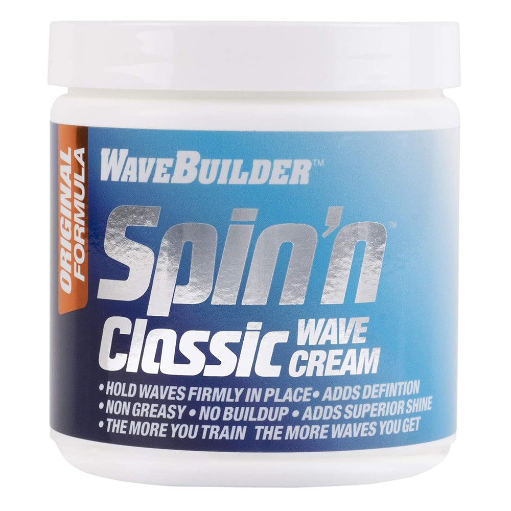 WaveBuilder Original Formula Spinn Classic Wave Cream for Healthy Hair 8Oz (227g)