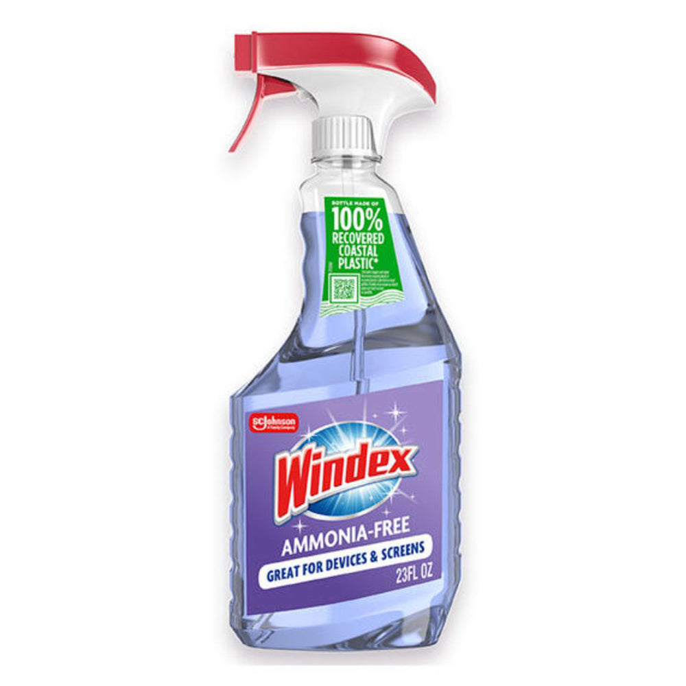 Windex Crystal Rain Glass Cleaner Trigger Spray Bottle for Streak Free Shine 23Oz (680ml)