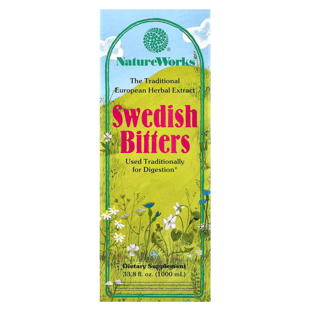 Natureworks Swedish Bitters Dietary Supplement Liquid - 33.8 Oz