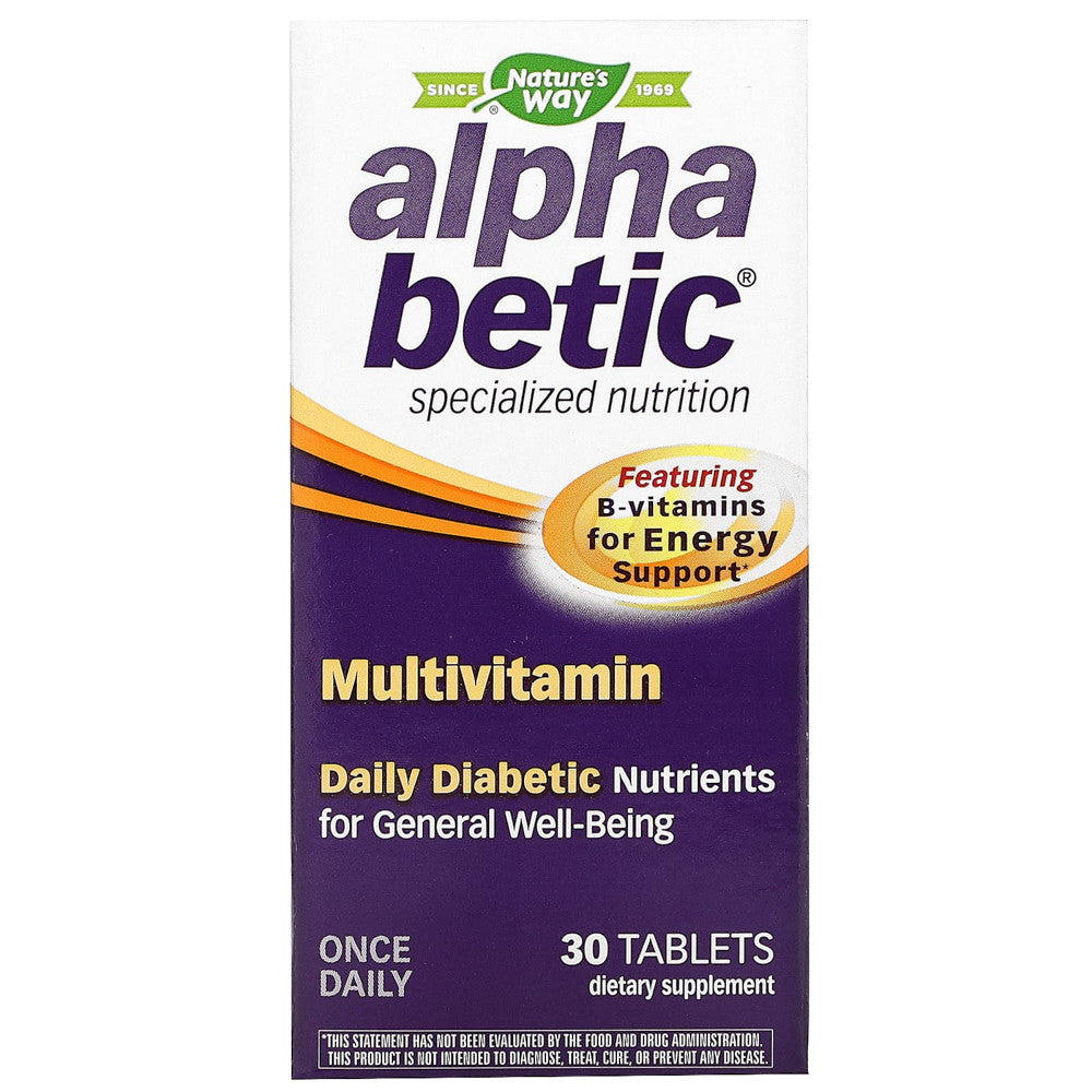 Alpha Betic Plus Extended Energy Multivitamin Tablets - 30 Ea