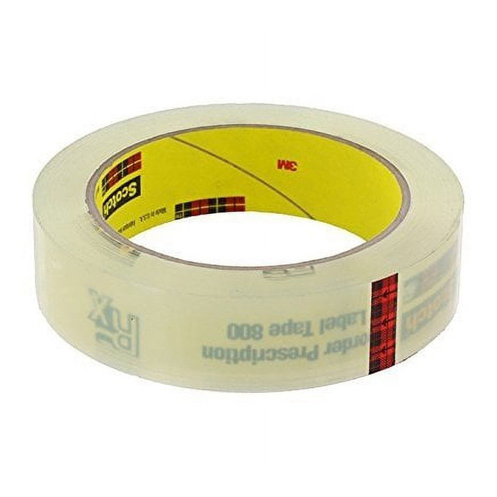 Scotch Rx Prescription Label Tape 800  72 Yd, 2 Inch, 1 Ea