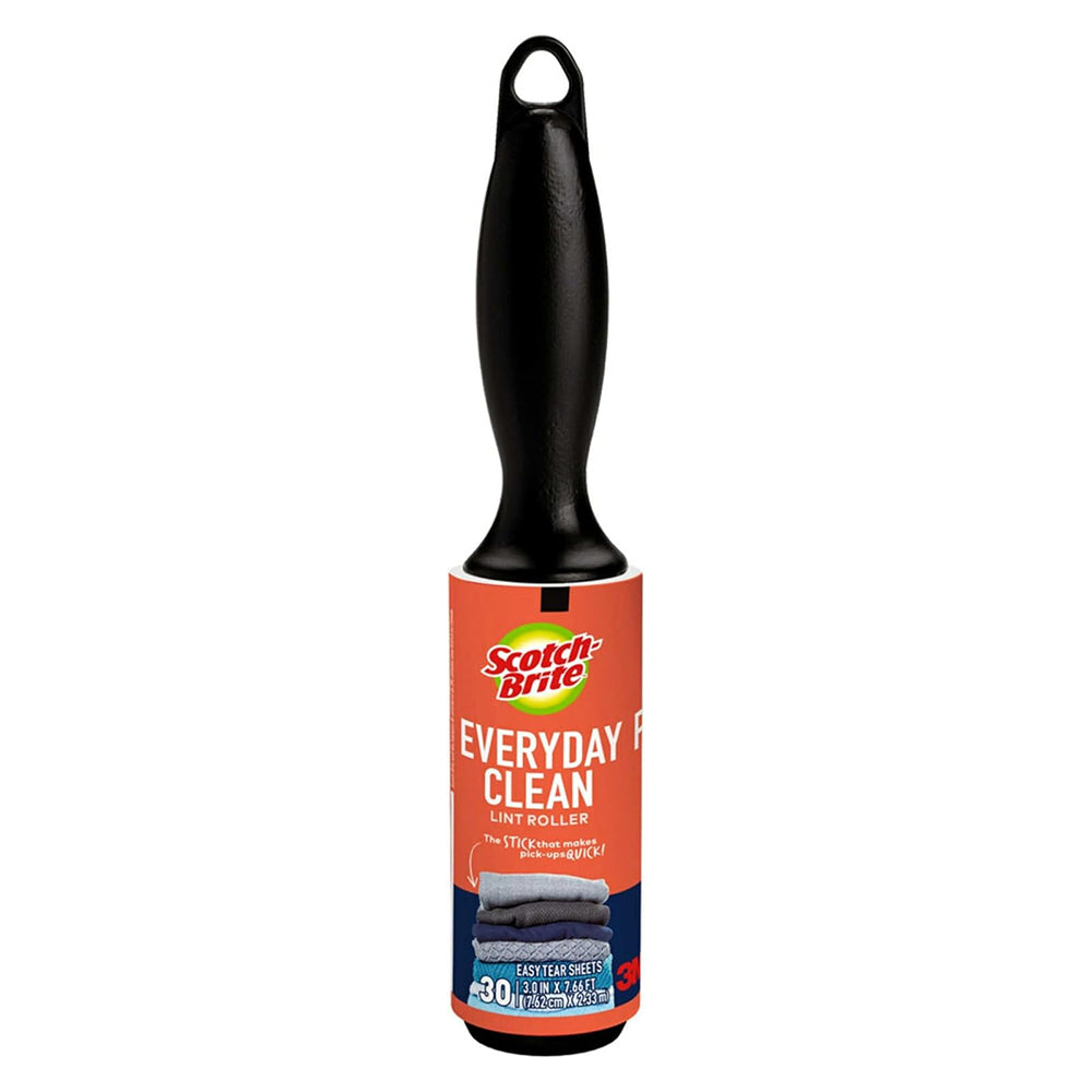 3M Scotch Brite Everyday Clean Mini Lint Roller Sheet 30 Ea