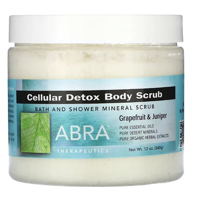 Abra Therapeutics Cellular Detox Bath And Shower Mineral Body Scrub - 10 Oz