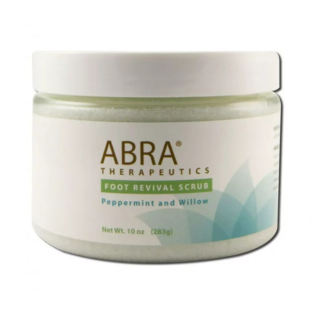 Abra Foot Revival Scrub, Peppermint and Willow, 10 Oz