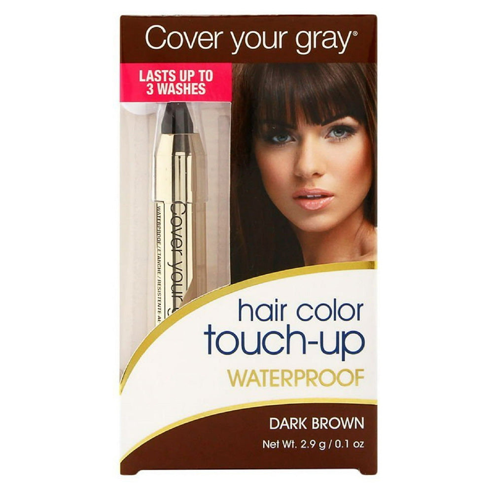 Cover Your Gray Waterproof Brush-In Wand Dark Brown 0.10Oz (2.9g)